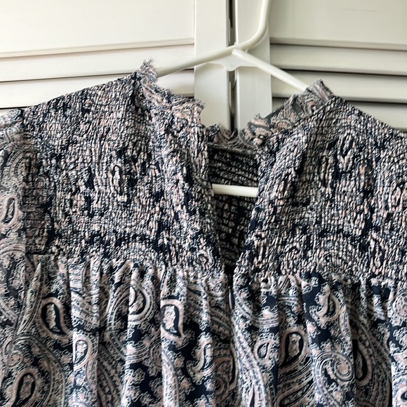 Cinq a Sept Stephanie top lined, size XS navy / multi color - Picture 3 of 6